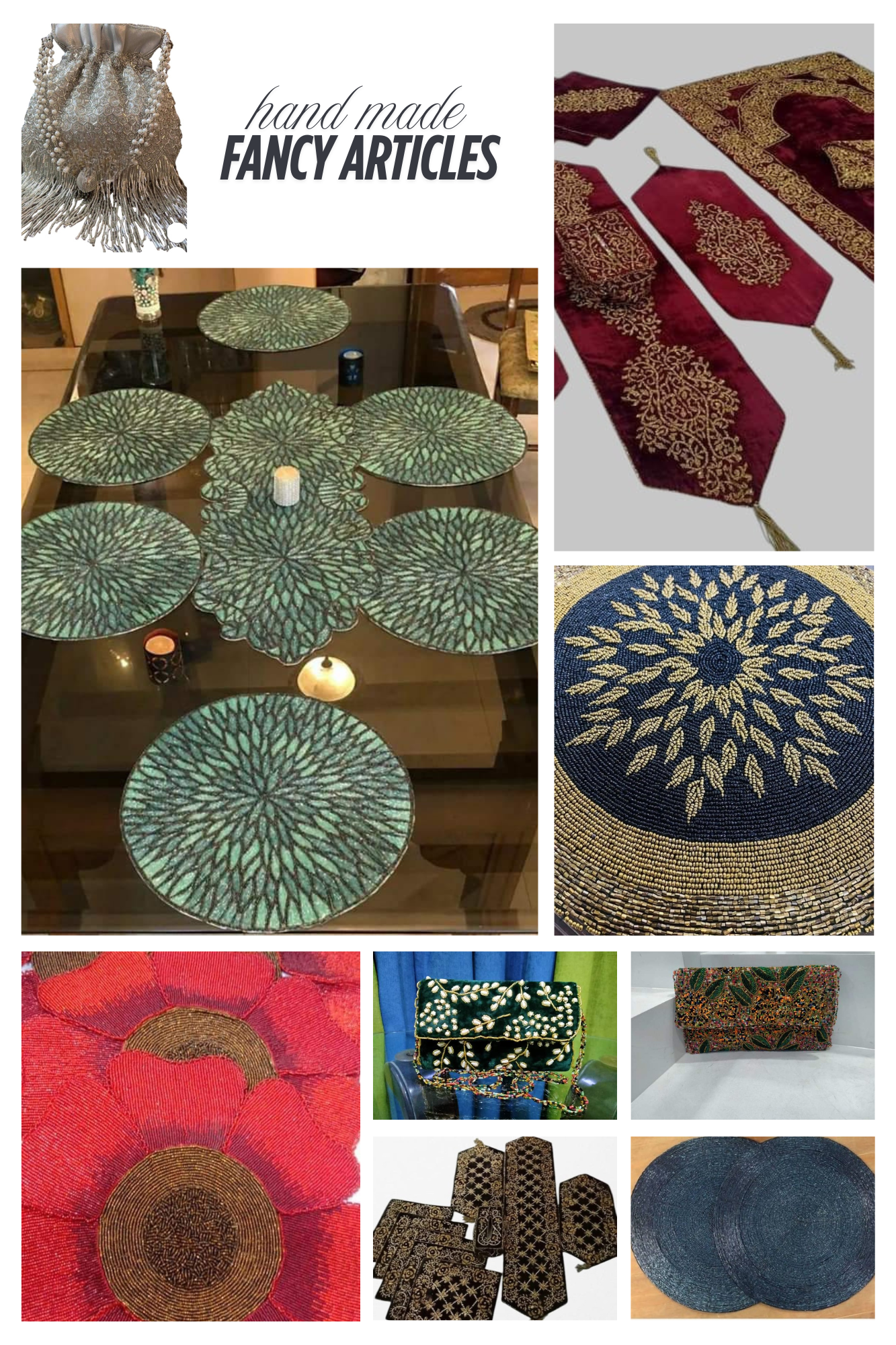 hand made fancy articles (on demand)