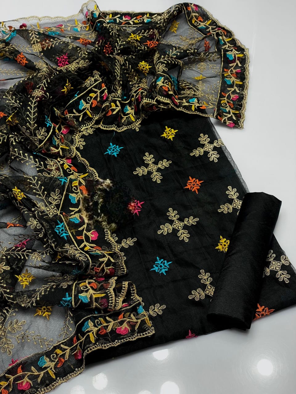 Phulkari Style Stuff Khaadi Net 2pc