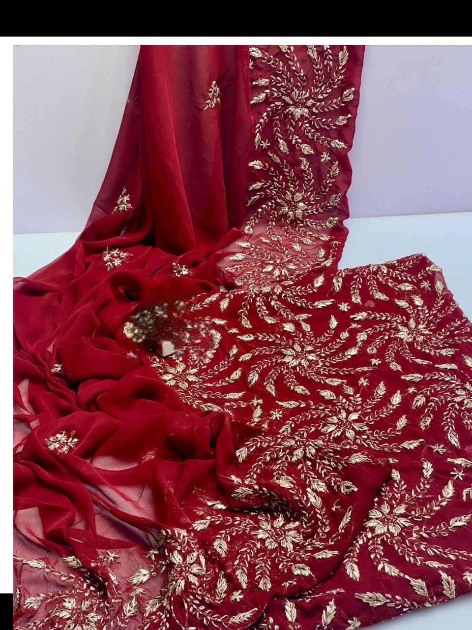 WEDDING GOTTA INDIAN COLLECTION Stuff Soft Bamber Chiffon 2pc Dress