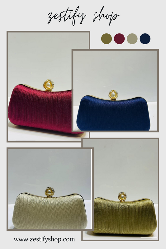 “Lustre Pearl” Evening Clutch